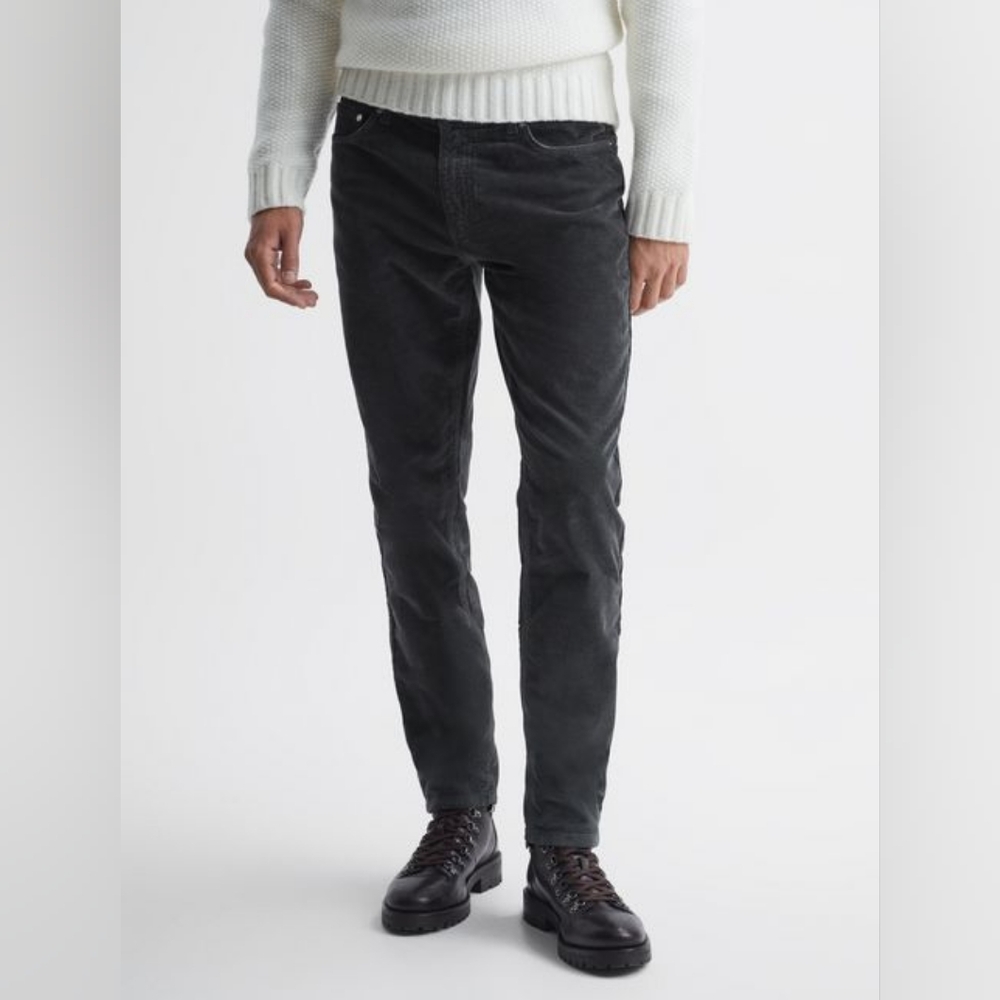 Reiss slim fit corduroy trousers, 32x31.5